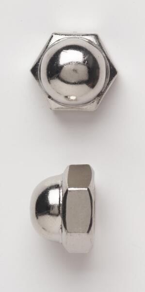 14ANJ 1/4-20 ACORN CAP NUT NICKEL PLATED